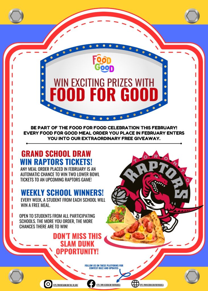 Exciting News: Get Your School in the Game with Food For Good’s Giveaway!