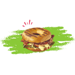 Imperfect BLT Bagel Sandwich